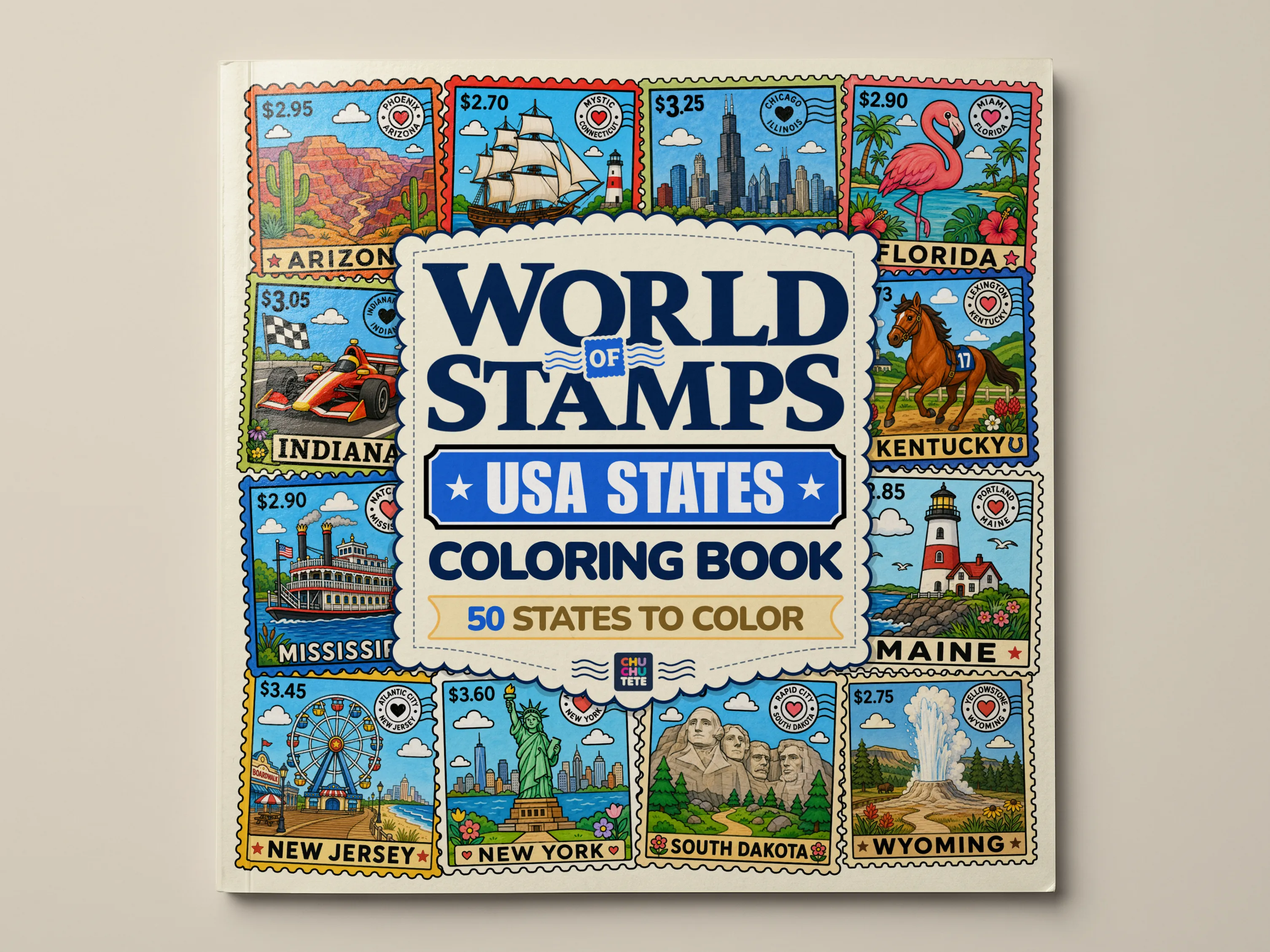 World of Stamps — USA States — cover